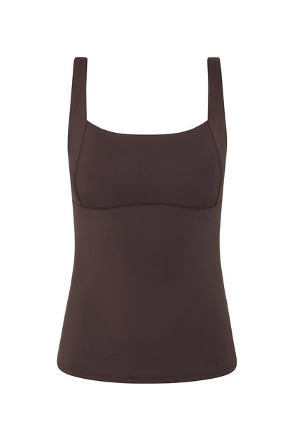 Sixtine — Maillot de bain 2 pièces — Chocolat