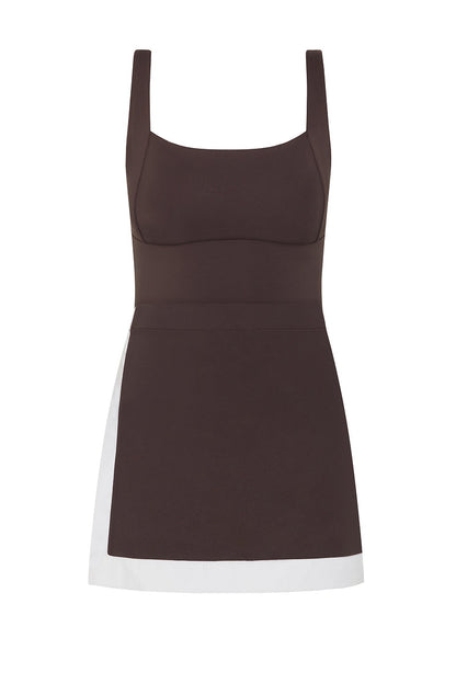 Sixtine — Maillot de bain 2 pièces — Chocolat