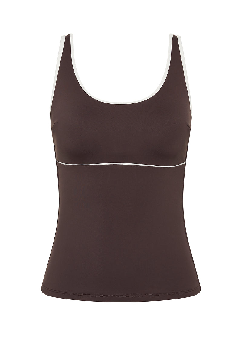 Capucine — Maillot de bain 2 pièces — Chocolat