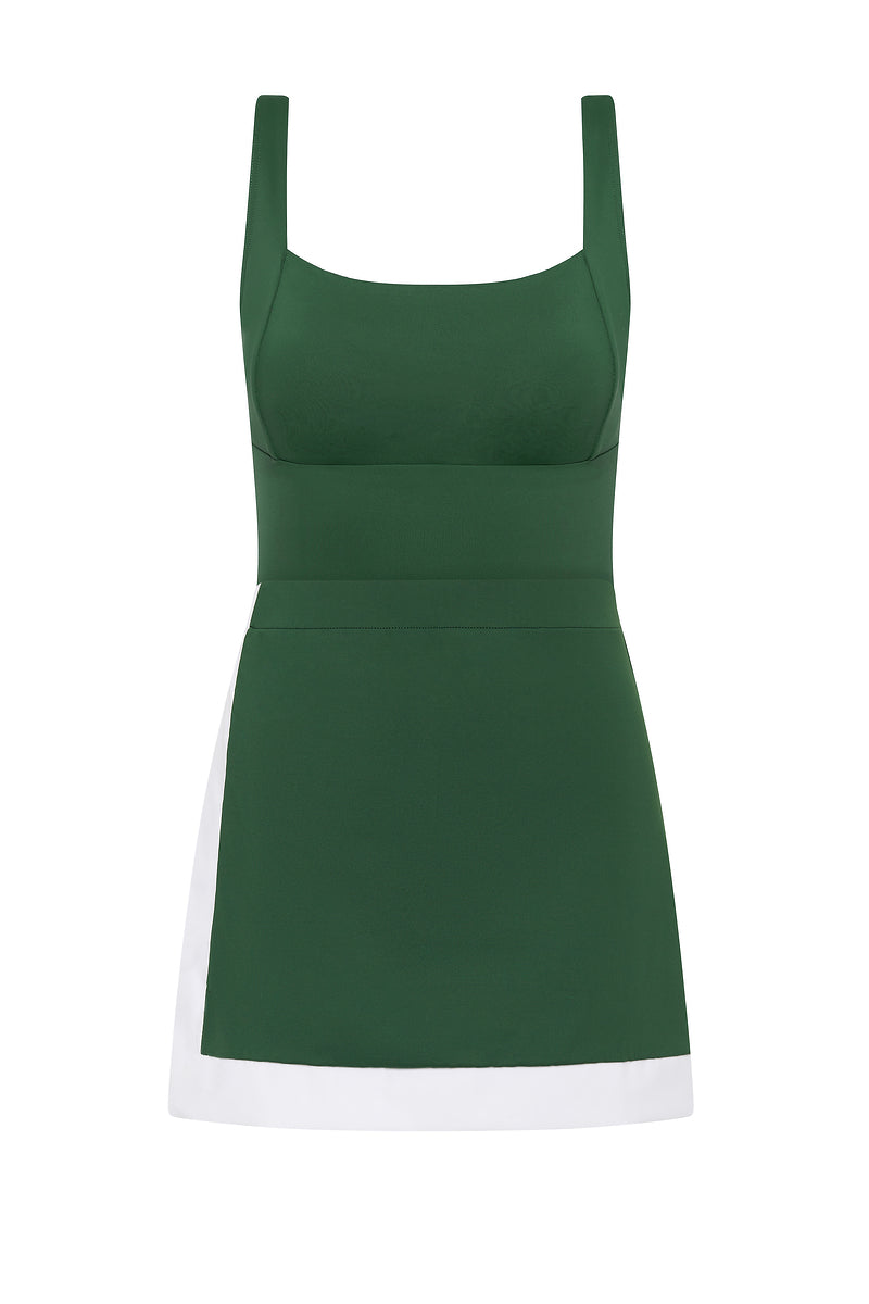 Sixtine — Maillot de bain 2 pièces — Vert Émeraude