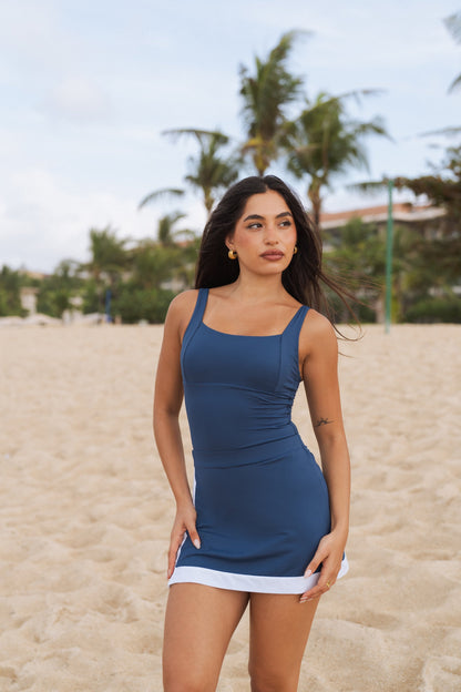 Sixtine — Maillot de bain 2 pièces — Bleu Impérial