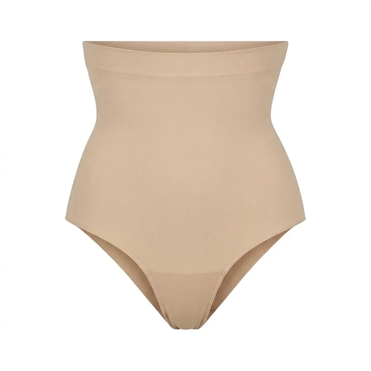 Culotte gainante taille haute beige