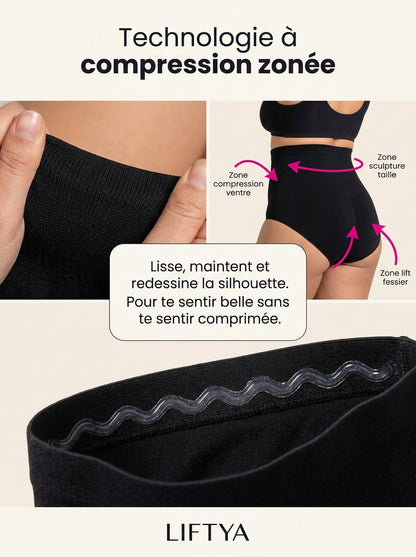 Culotte Gainante Taille Haute — Ventre Plat & Fessiers Rehaussés